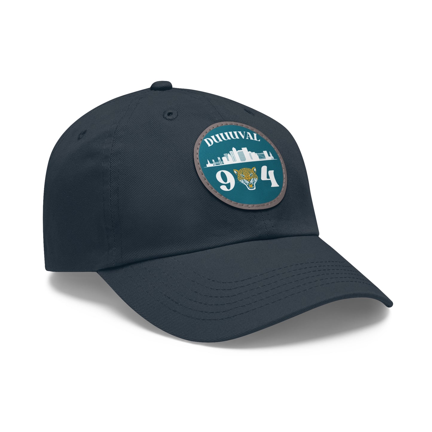 904 Jags Dad Hat with Leather Patch (Round)