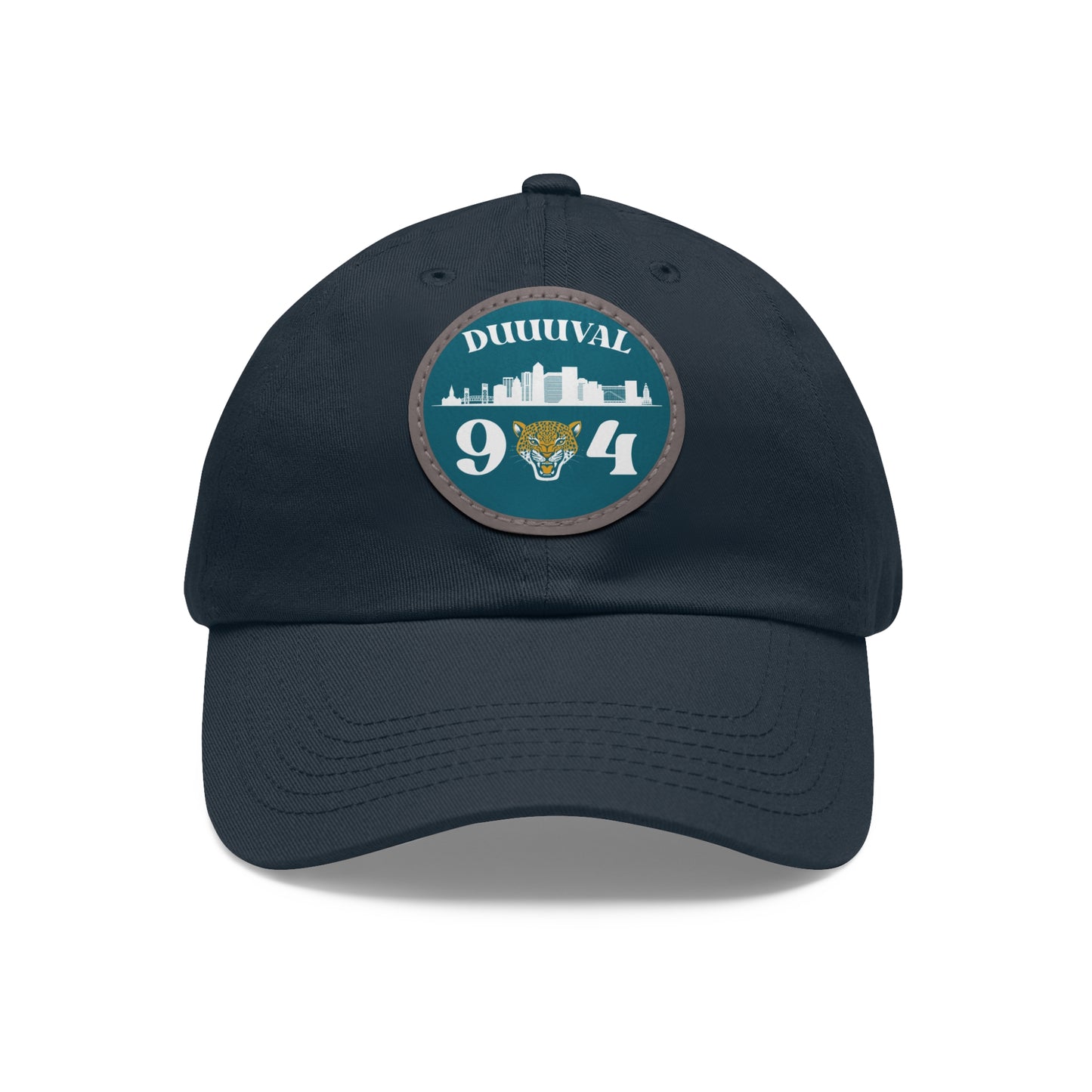 904 Jags Dad Hat with Leather Patch (Round)