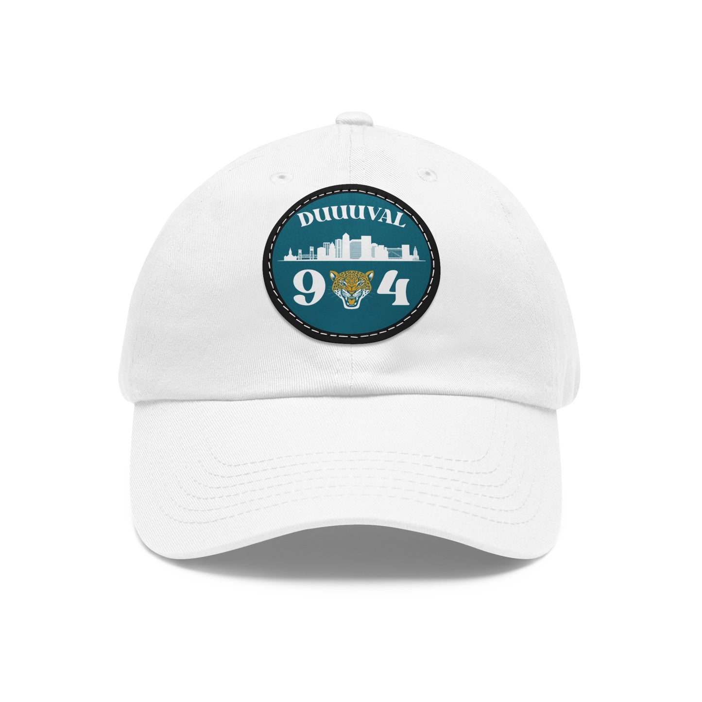 904 Jags Dad Hat with Leather Patch (Round)