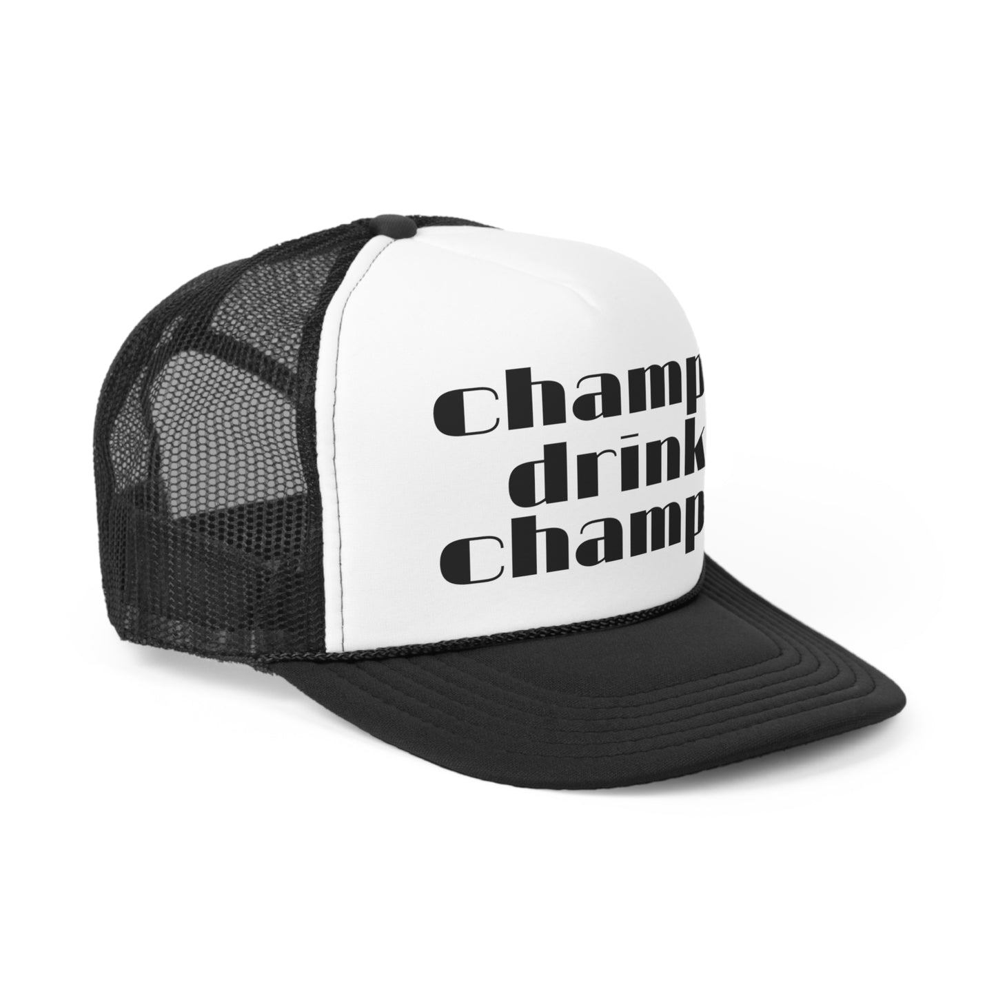 Champagne Trucker Hat, Champagne Hat, Trucker Hat, Champs Drink Champs Hat, Champagne