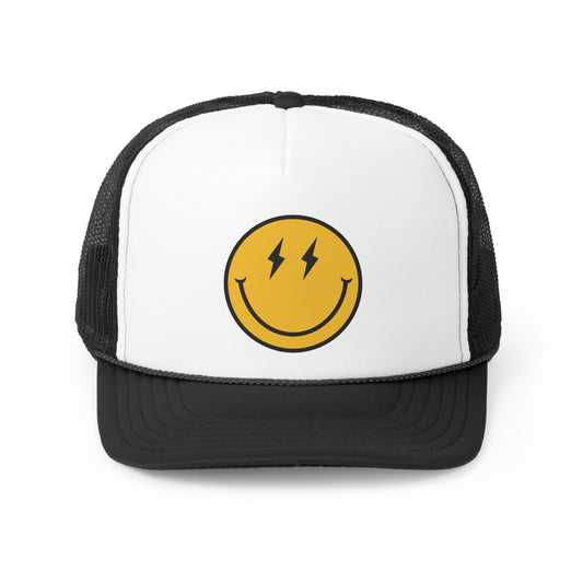 Yellow Smiley Face Trucker Hat