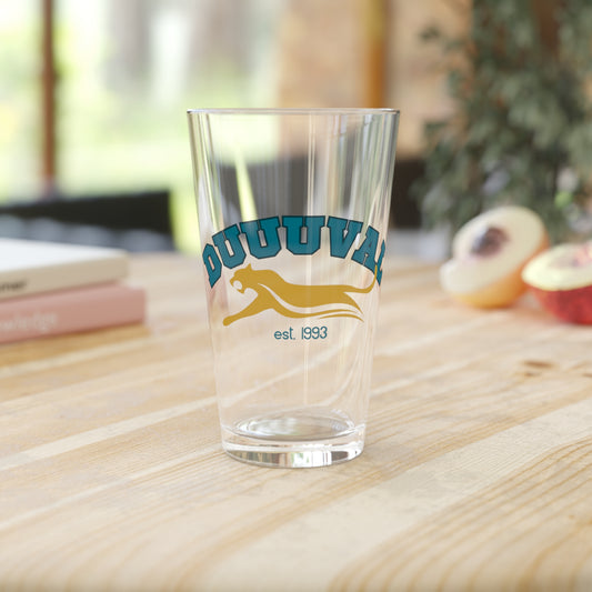 Duuuval Pint Glass, Gameday Glass, Pint Glass, Jacksonville Jaguars Pint Glass, Jags Glass, Beer, Gifts For Him, Football Gift, Father's Day Gifts