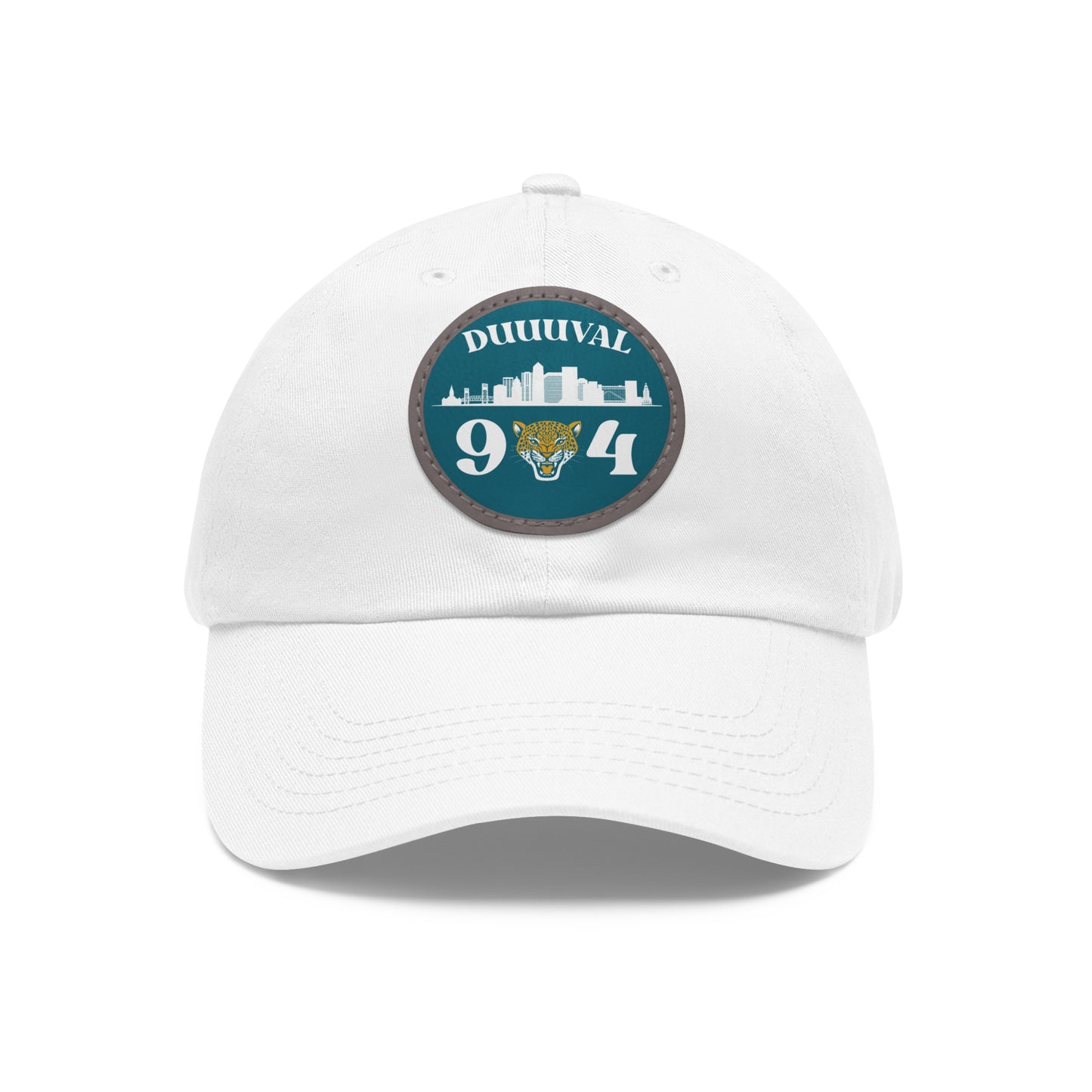 904 Jags Dad Hat with Leather Patch (Round)