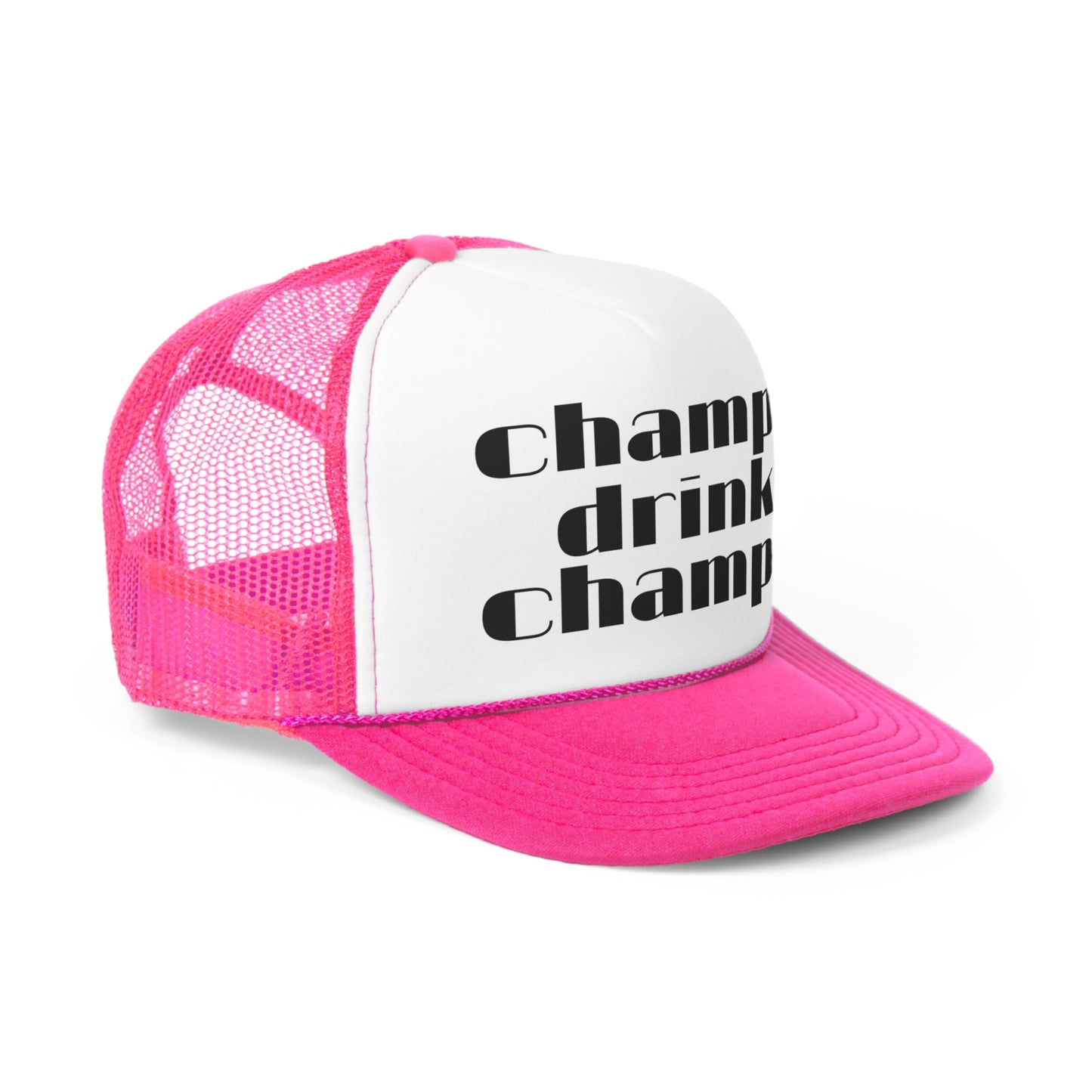 Champagne Trucker Hat, Champagne Hat, Trucker Hat, Champs Drink Champs Hat, Champagne