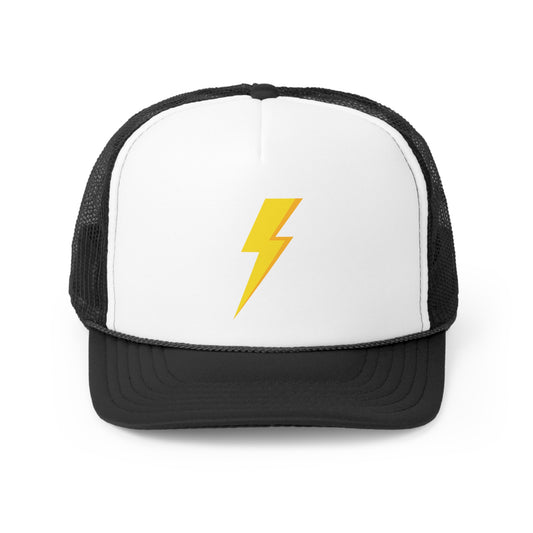 Yellow Lightning Bolt Trucker Hat