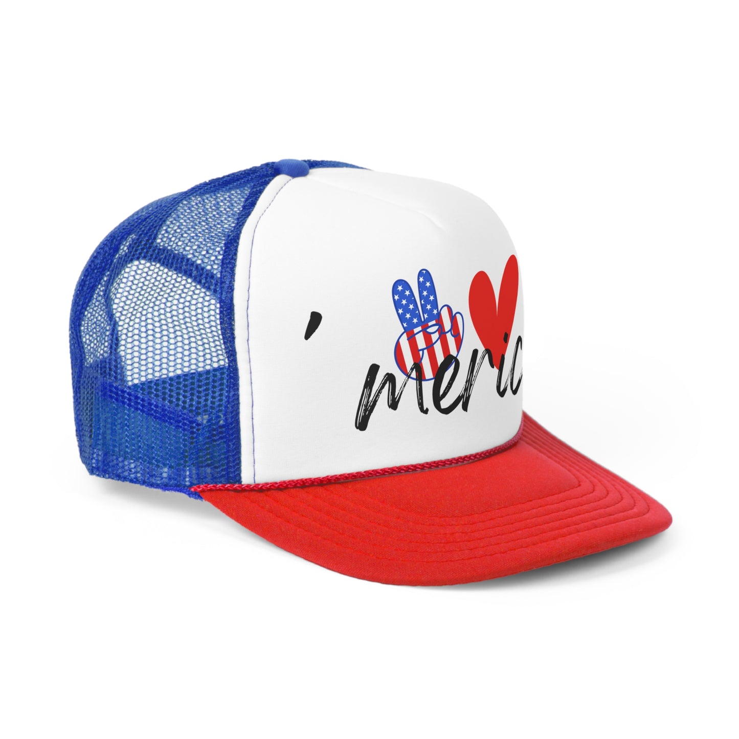 'Merica Trucker Hat (peace, love, 'merica)