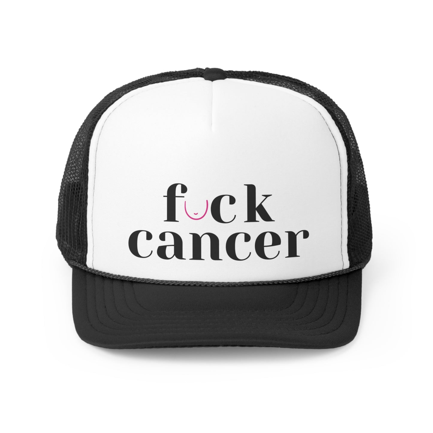 Fuck Breast Cancer Trucker Hat, Fuck Cancer Hat, Breast Cancer Awareness, Breast Cancer Hat, Trucker Hat