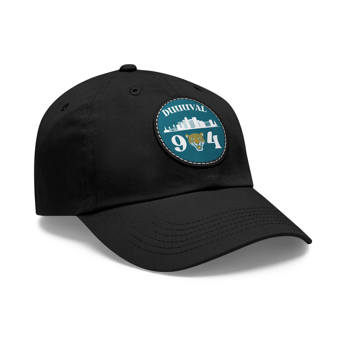 904 Jags Dad Hat with Leather Patch (Round)